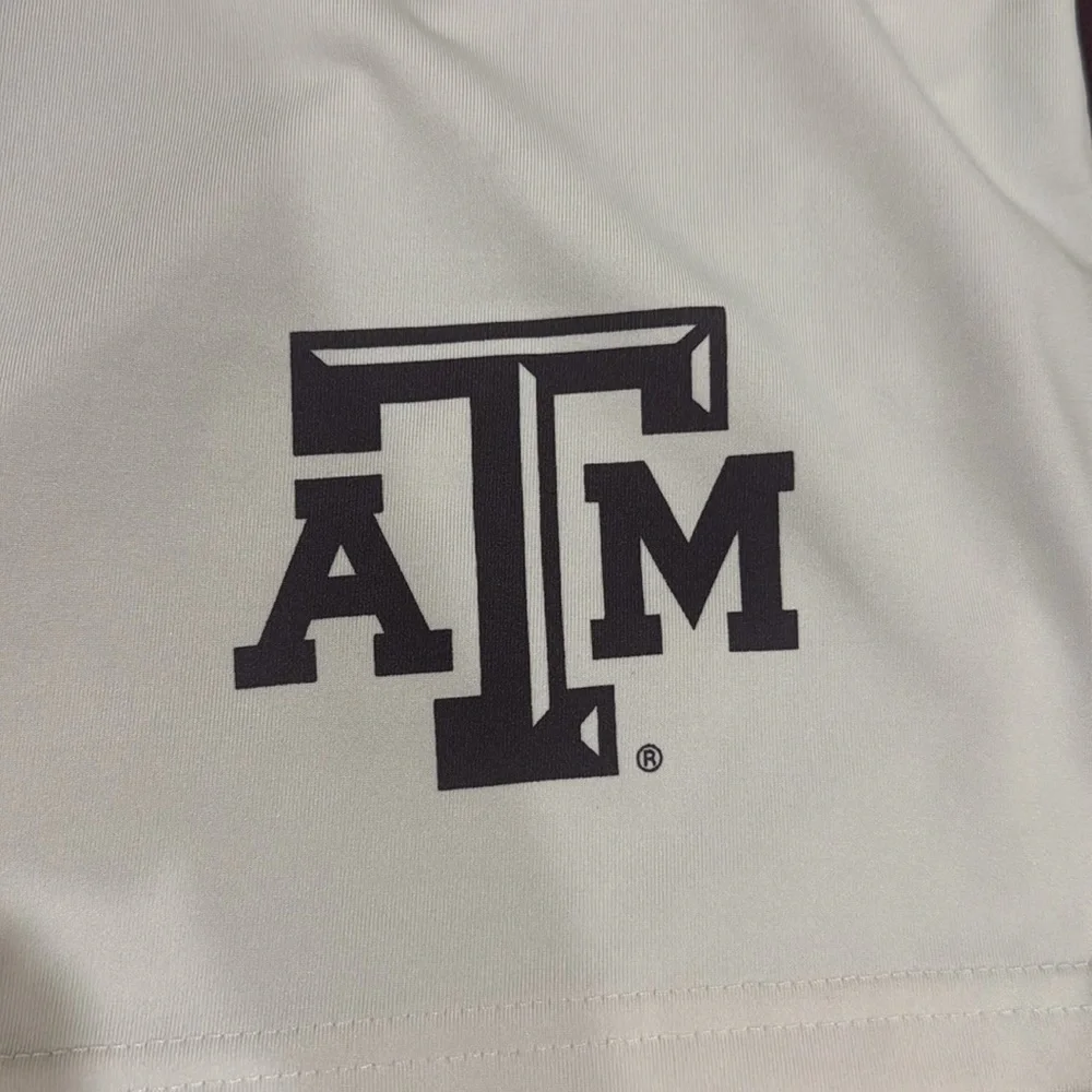 White and Maroon ATM Basketball Shorts.‎ Adult S.